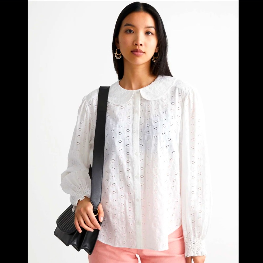 NEW with tags embroidered blouse